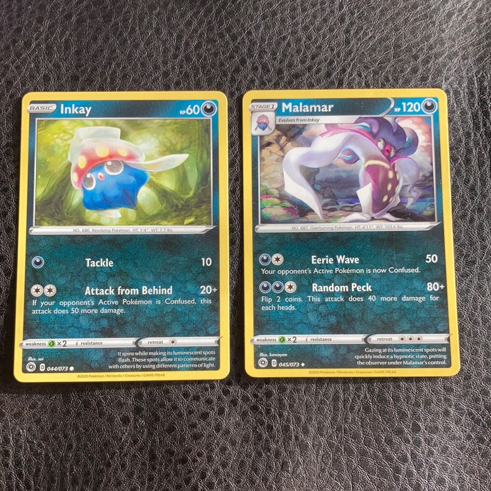 Inkay & Malamar Pokémon Cards